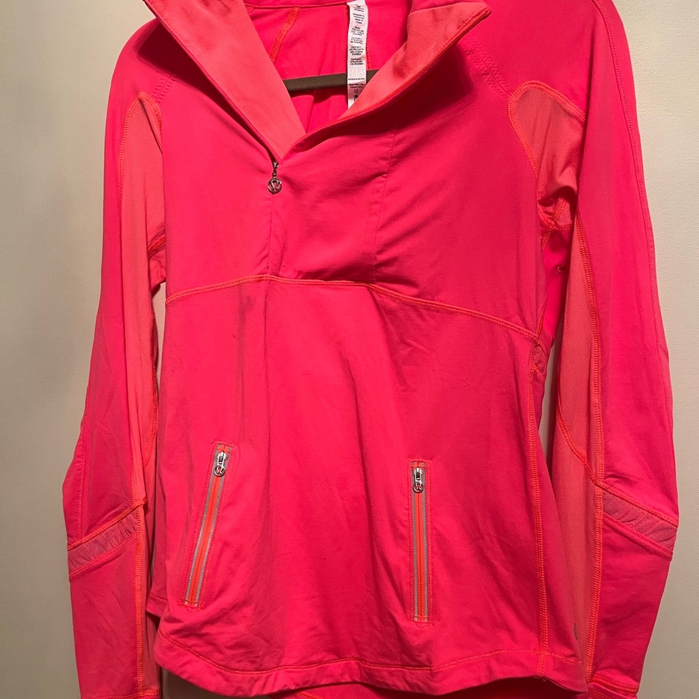 Vibrant Pink Pullover Jacket